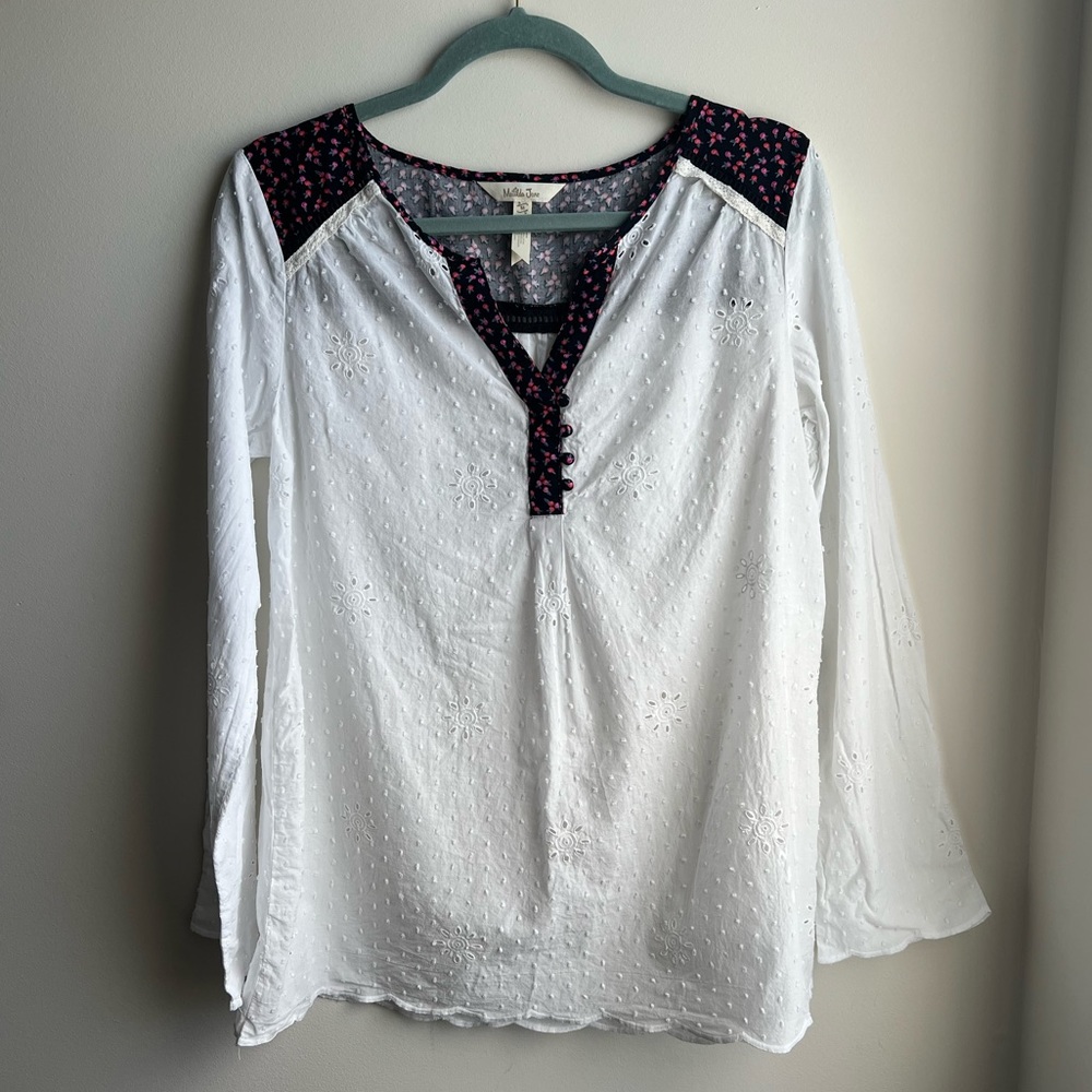 Matilda Jane Medium Eyelet and Floral Top